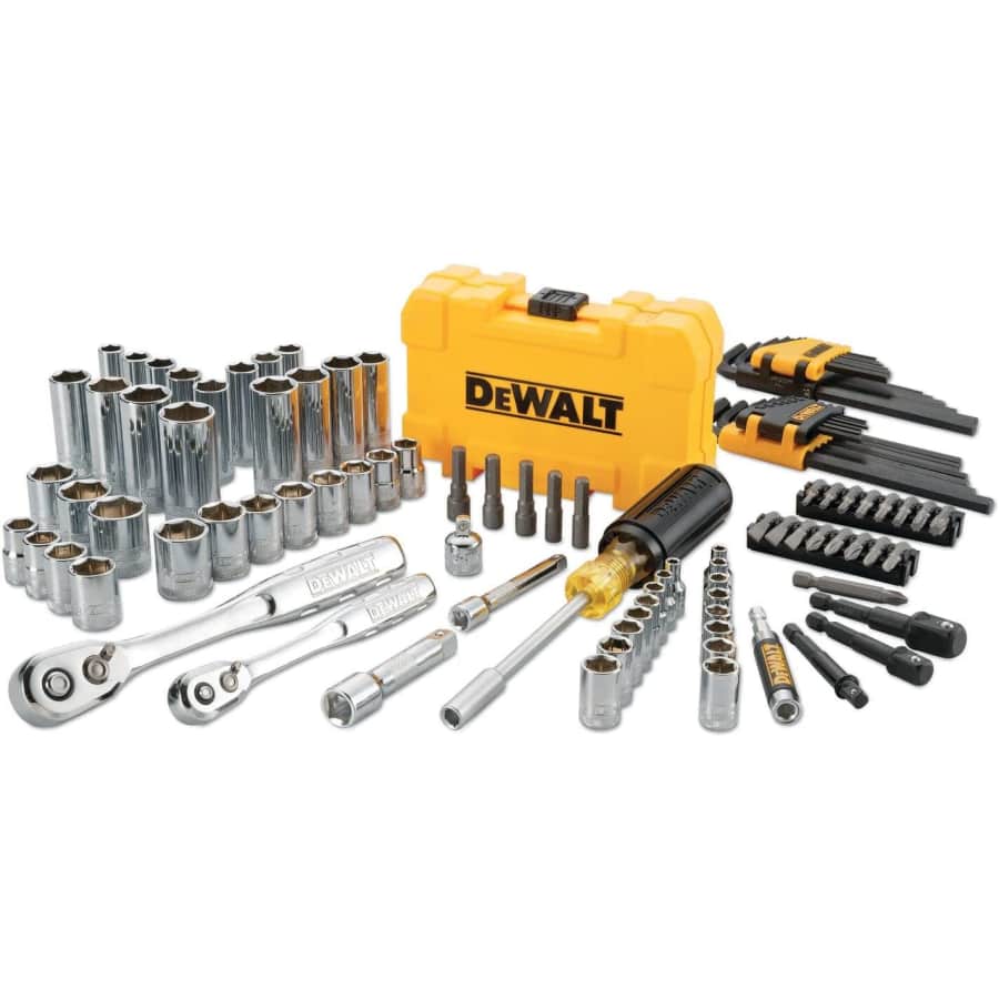DeWalt 108-Piece Mechanics Tool Set: $65.38 DeWalt 108-Piece Mechanics Tool Set: $65.38