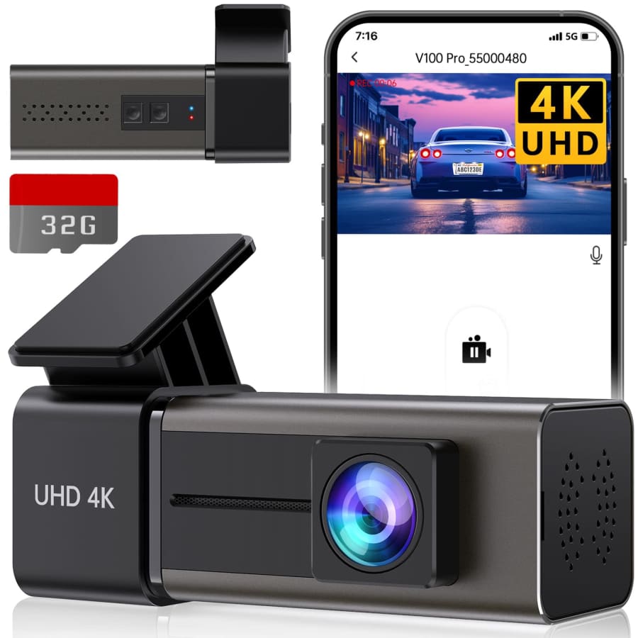 E-Yeeger 4K WiFi Dash Cam for $88