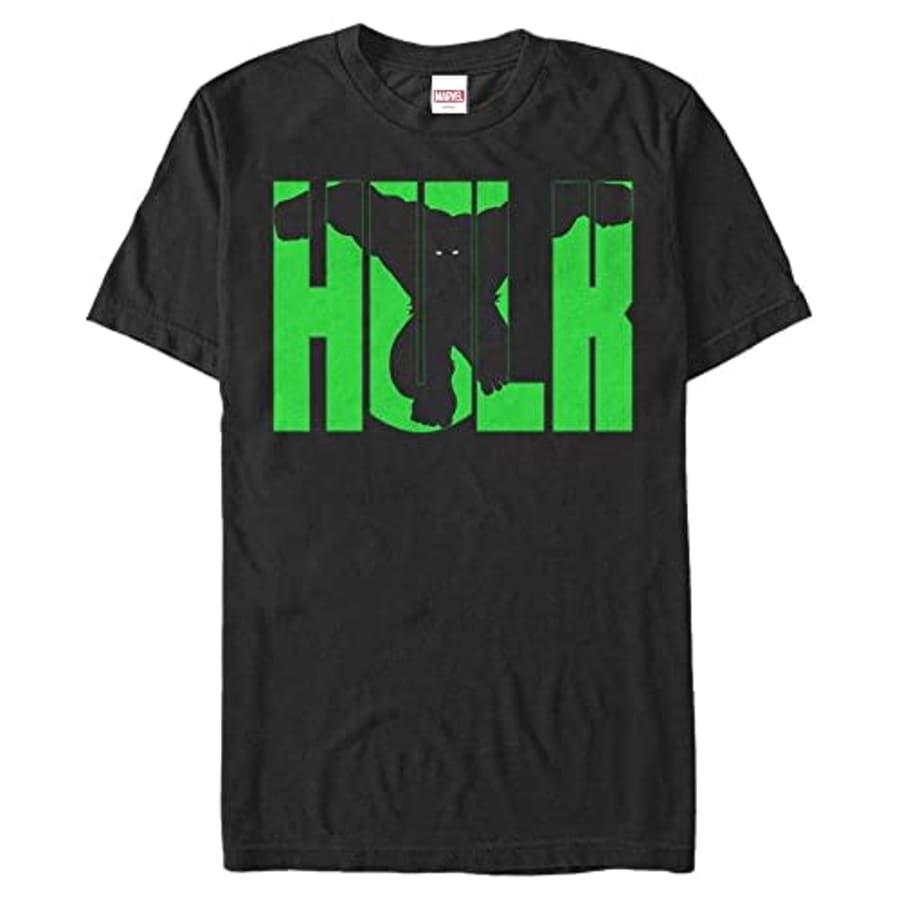 Marvel Big & Tall Classic Hulk BlockLetters Men's Tops Short Sleeve Tee Shirt, Black, X-Large for $16 Marvel Big & Tall Classic Hulk BlockLetters Men's Tops Short Sleeve Tee Shirt, Black, X-Large for $16