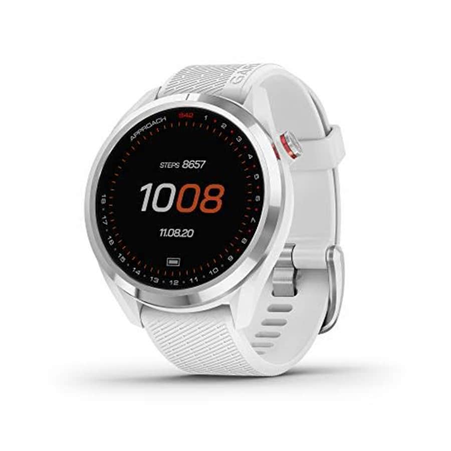 Garmin Approach S42, GPS Golf Smartwatch, Lightweight with 1.2" Touchscreen, 42k+ Preloaded for $250 Garmin Approach S42, GPS Golf Smartwatch, Lightweight with 1.2" Touchscreen, 42k+ Preloaded for $250