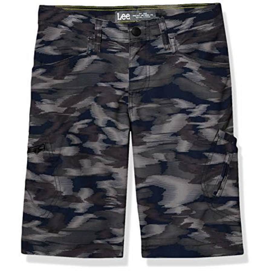 Lee Jeans Lee Boys Dungarees Grafton Cargo Short, Brixton Camo, 16 Husky for $18