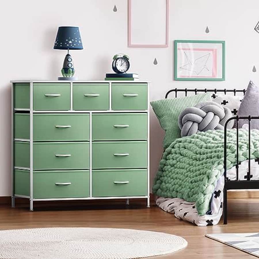 Sorbus Kids Dresser with 9 Drawers - Furniture Storage Chest Tower Unit for Bedroom, Hallway, for $93 Sorbus Kids Dresser with 9 Drawers - Furniture Storage Chest Tower Unit for Bedroom, Hallway, for $93