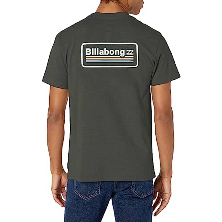 Billabong Men's Classic Short Sleeve Premium Logo Graphic Tee T-Shirt, Walled II Charcoal for $19 Billabong Men's Classic Short Sleeve Premium Logo Graphic Tee T-Shirt, Walled II Charcoal for $19
