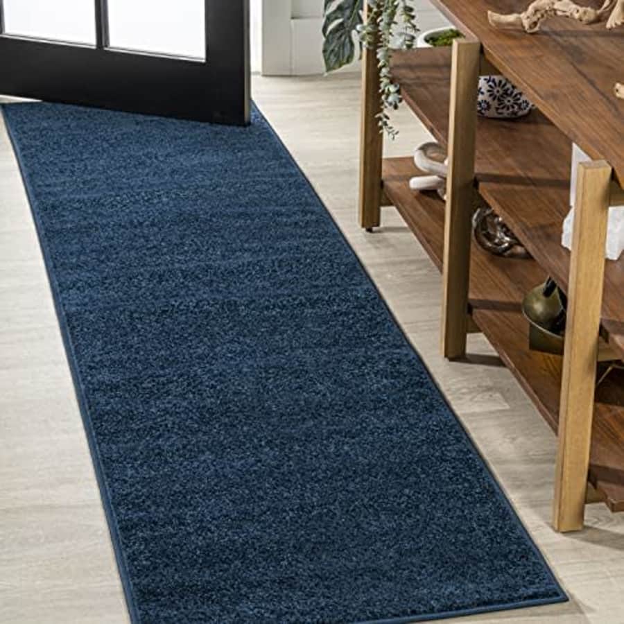 JONATHAN Y SEU100C-216 Haze Solid Low-Pile Indoor Runner Rug, Coastal, Bohemian, Minimalist, for $68