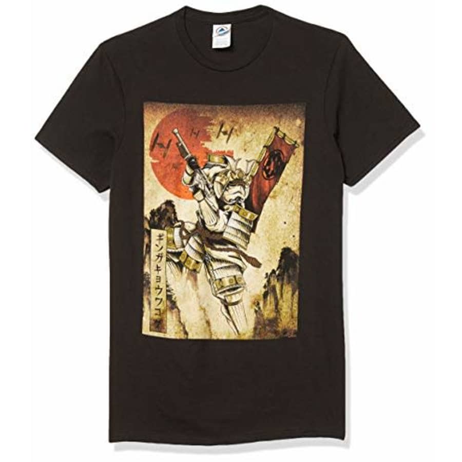 STAR WARS Men's T-Shirt, Black, XXX-Large for $13