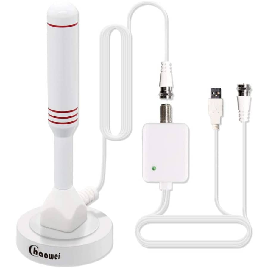 Chaowei Amplified TV Antenna with Detachable Amplifier for $24