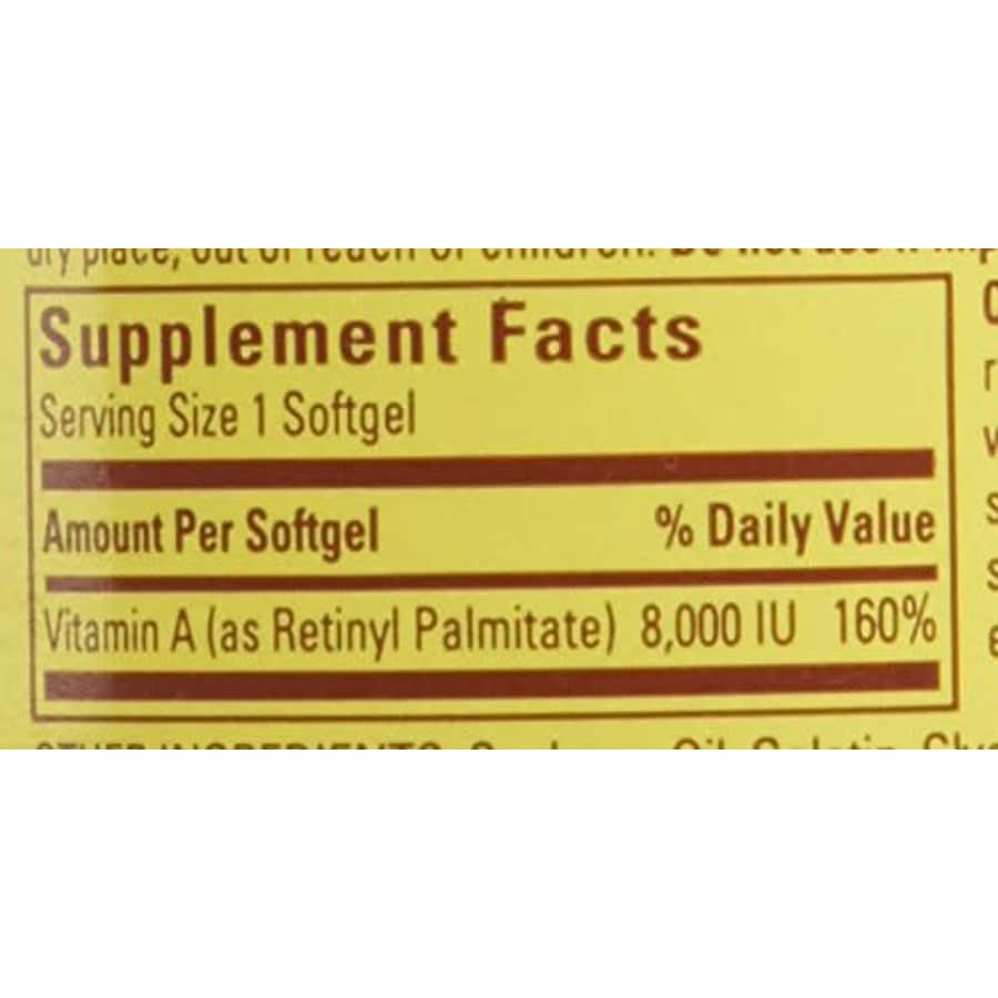 Nature Made Vitamin A, 8000 IU, 100 Liquid Softgels for $10 Nature Made Vitamin A, 8000 IU, 100 Liquid Softgels for $10