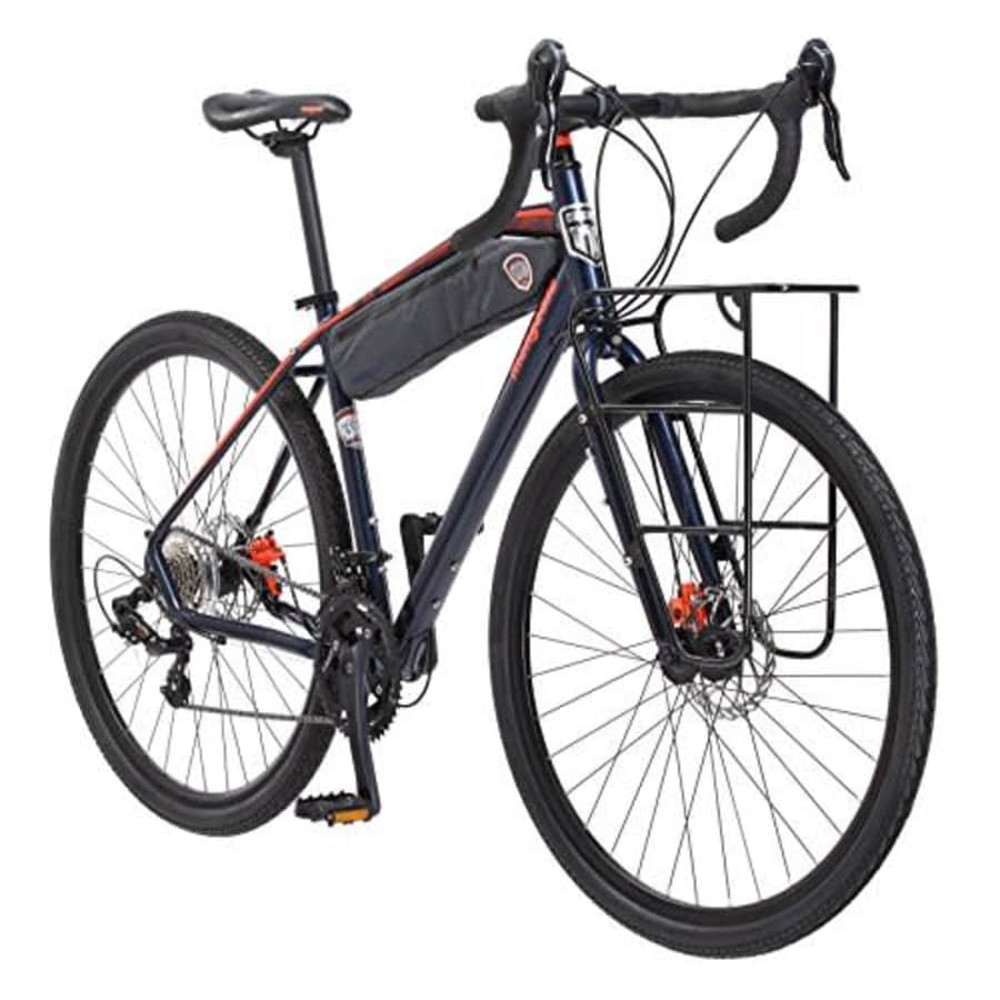 Mongoose Men's Elroy Adventure Bike 700C Wheel Bicycle, Blue, 54cm frame size for $624 Mongoose Men's Elroy Adventure Bike 700C Wheel Bicycle, Blue, 54cm frame size for $624
