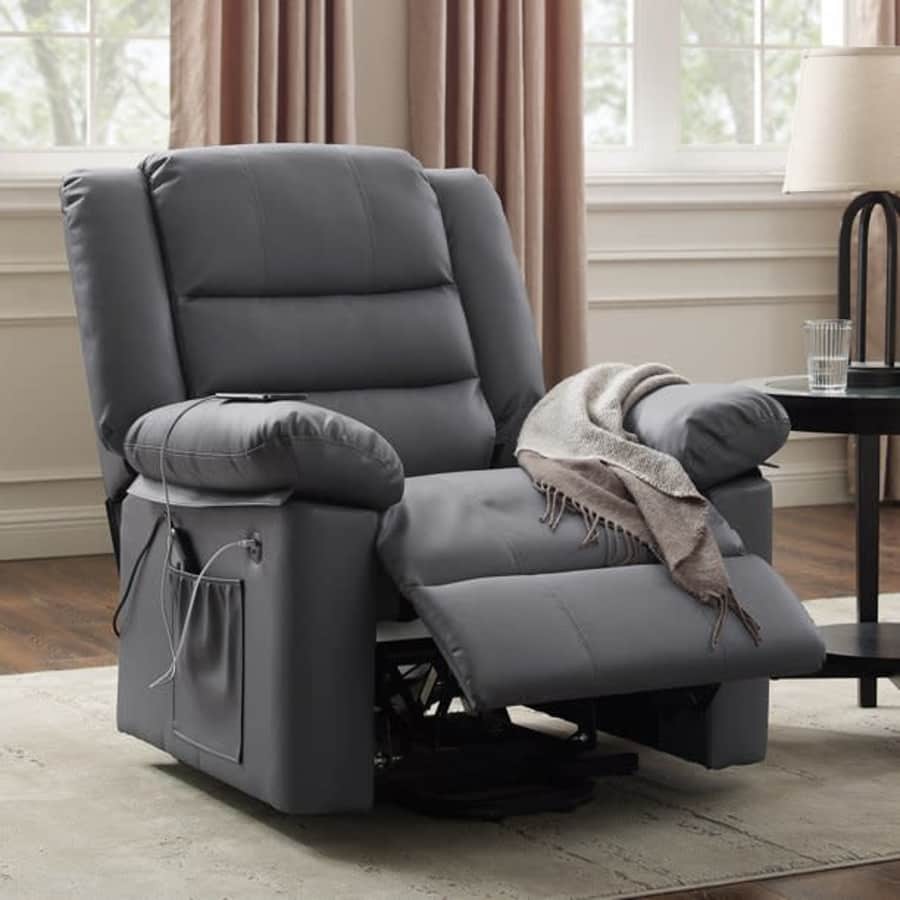 Hillsdale Cedar City Power Lift Faux Leather Recliner w/ USB for $299