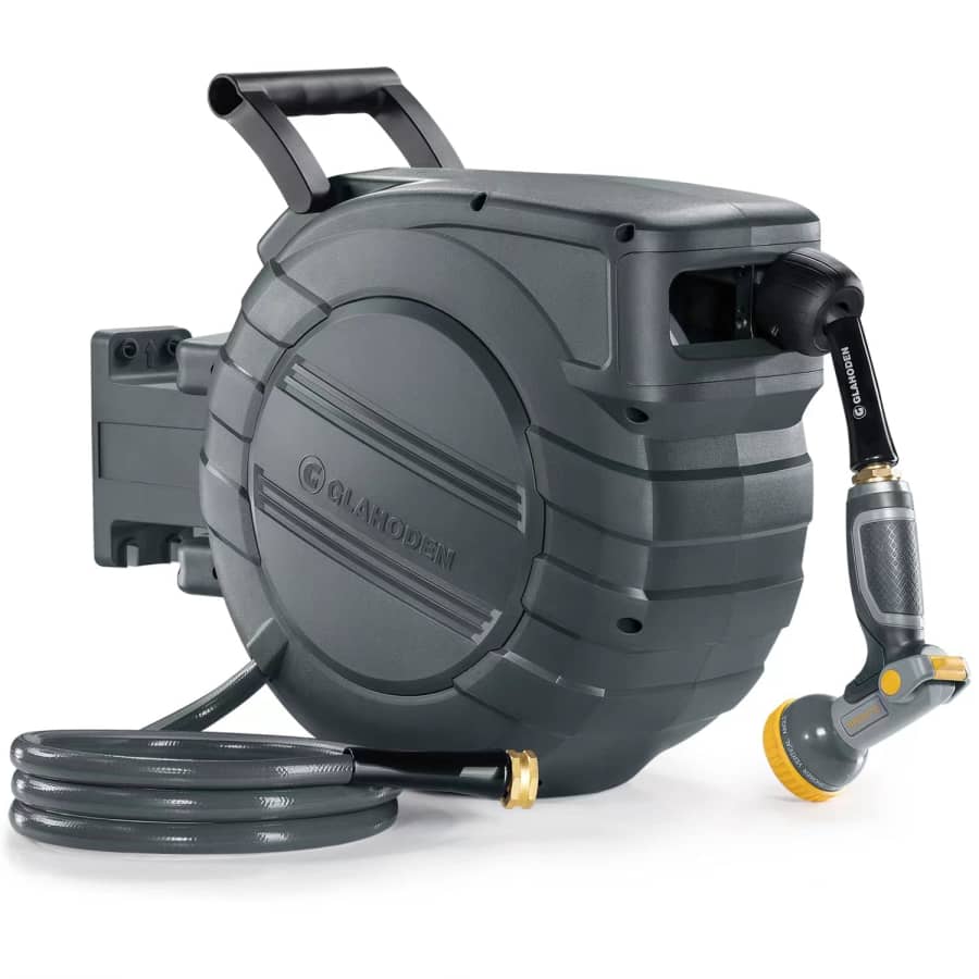 1/2" x 100-Foot Retractable Garden Hose Reel: $88 w/ Prime