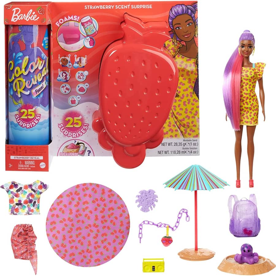 Barbie Color Reveal Foam Doll for $43