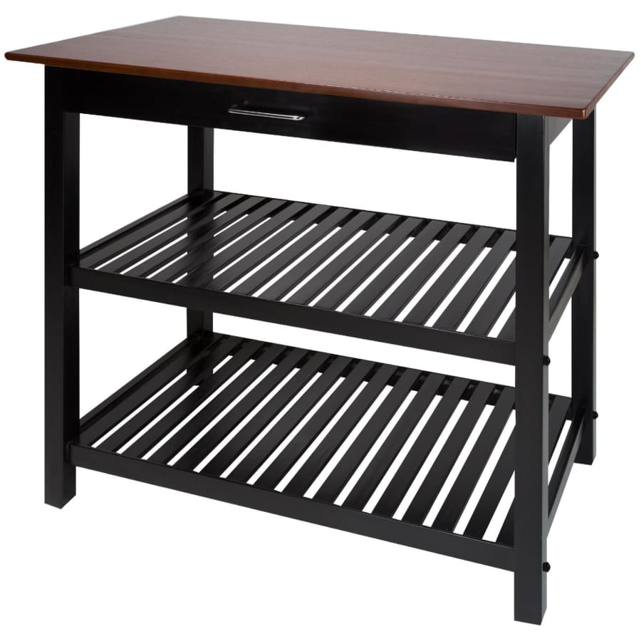 Casual Home American Trails Sunrise Solid Wood Kitchen Island w/ Hardwood Top for $119