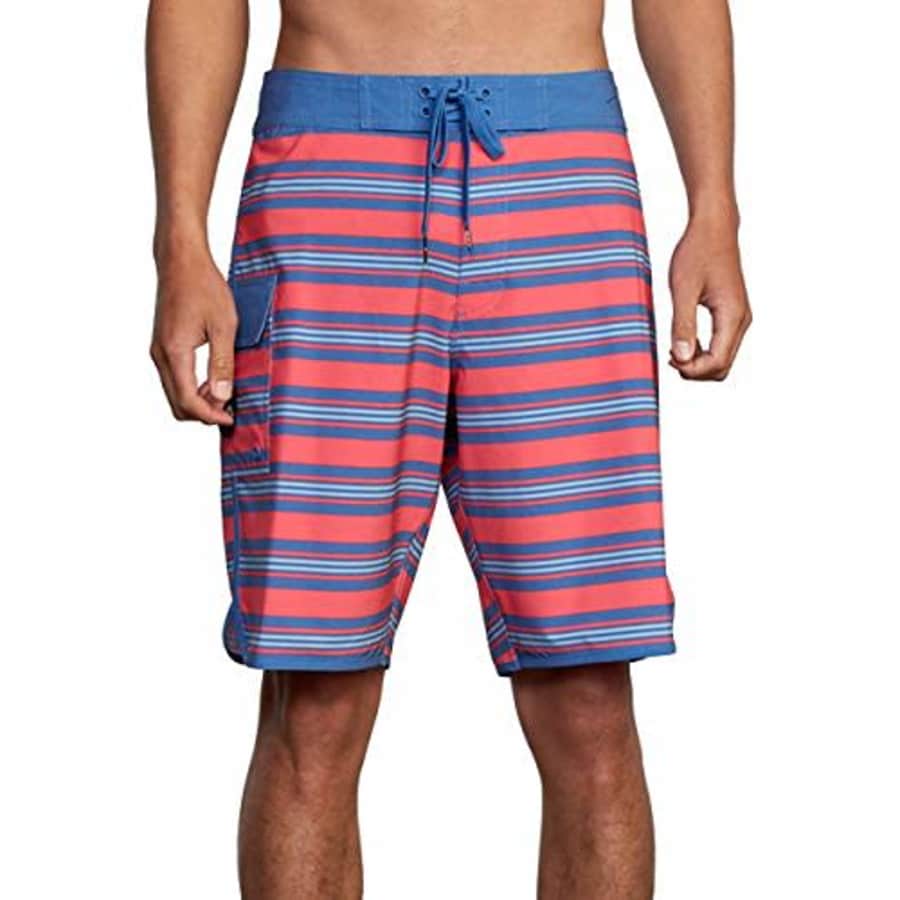 RVCA Men's Standard 4-Way Fixed Waist 20 INCH Stretch 20 Boardshort/Retro Pink, 29 for $34