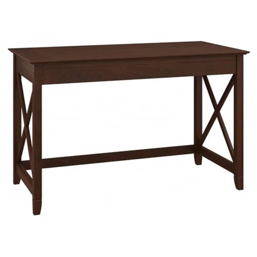 Bush Furniture Key West Writing Desk for Home Office in Bing Cherry | 48W Small Modern Farmhouse for $161 Bush Furniture Key West Writing Desk for Home Office in Bing Cherry | 48W Small Modern Farmhouse for $161