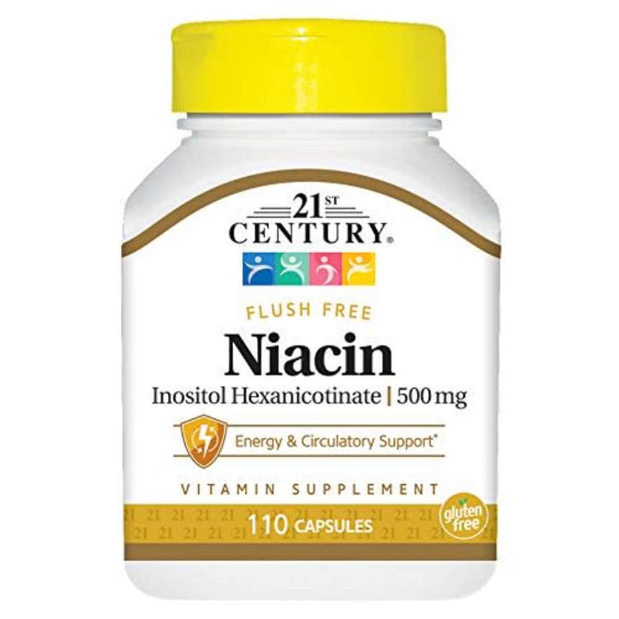 21st Century Niacin 500 mg Flush Free Capsules, 110 Count for $14 21st Century Niacin 500 mg Flush Free Capsules, 110 Count for $14