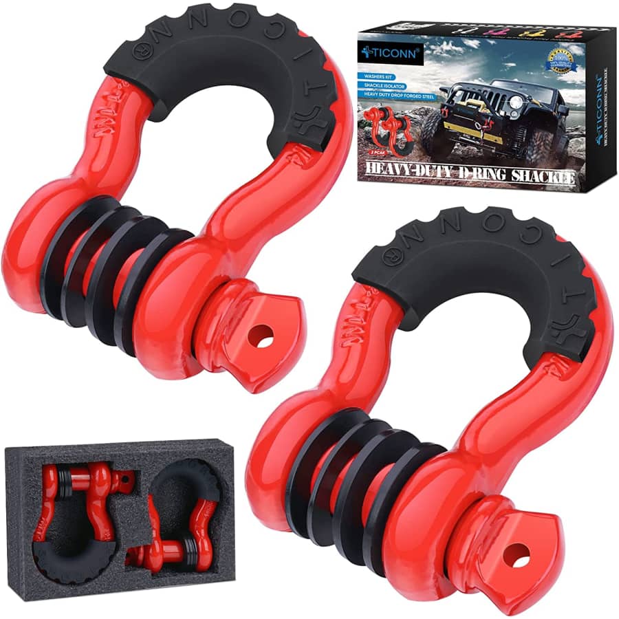 Ticonn D-Ring Shackle 2-Pack for $22 Ticonn D-Ring Shackle 2-Pack for $22