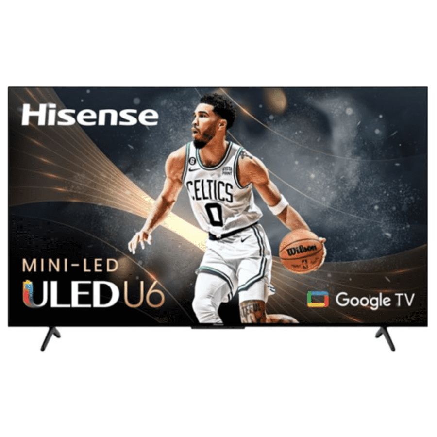 Hisense U6 Series 55U6K 55" 4K HDR QLED Smart TV for $350