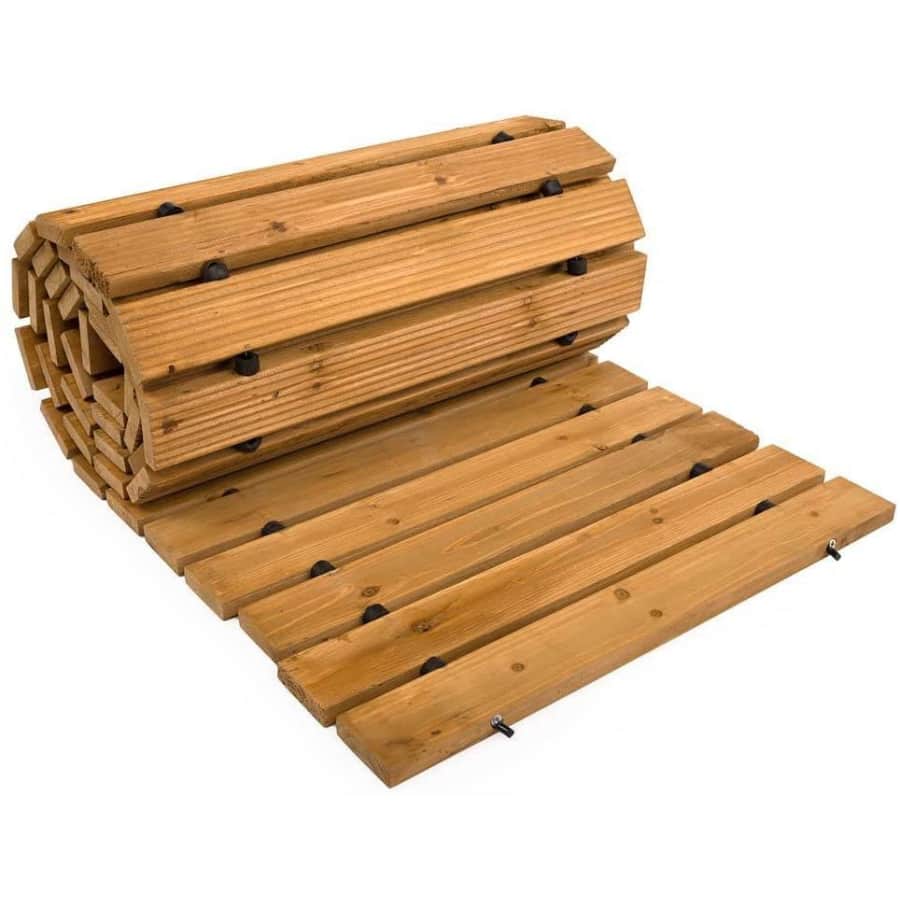 Plow & Hearth 8-Ft. Straight Hardwood Pathway for $55