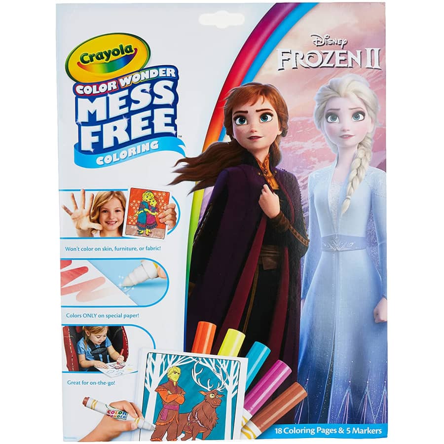 Crayola Color Wonder Frozen Coloring Book & Markers for $7