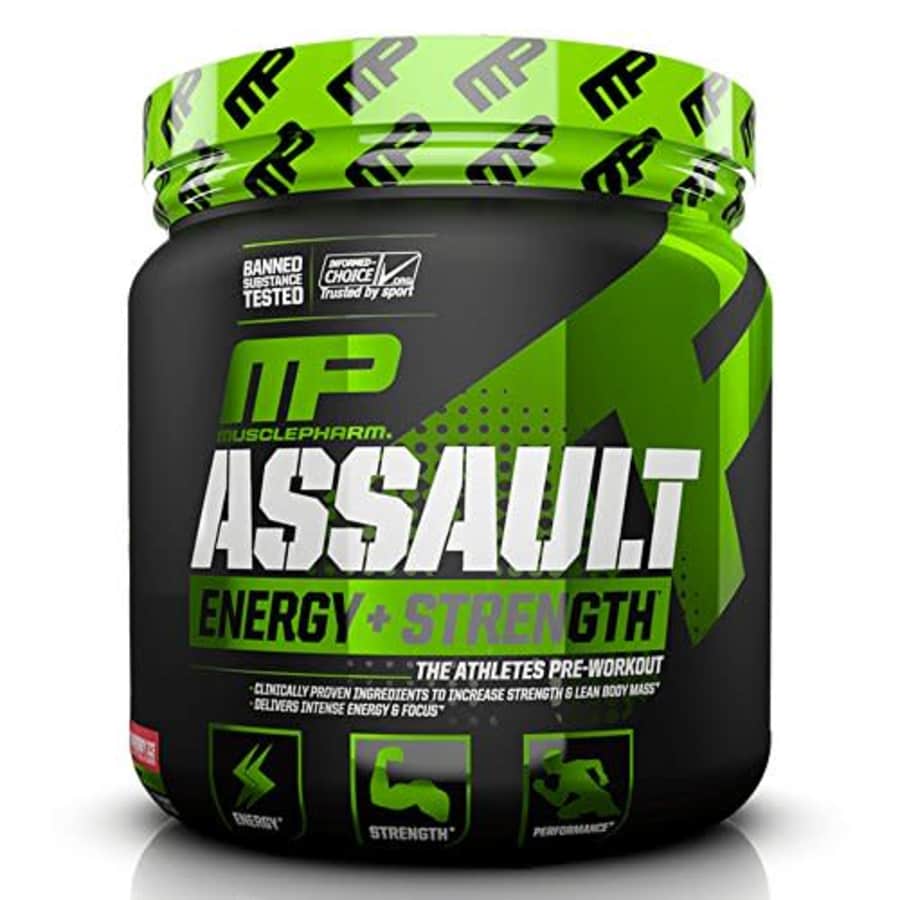 Muscle Pharm MusclePharm Assault Sport Pre-Workout Powder with High-Dose Energy, Focus, Strength, and Endurance, for $45 Muscle Pharm MusclePharm Assault Sport Pre-Workout Powder with High-Dose Energy, Focus, Strength, and Endurance, for $45