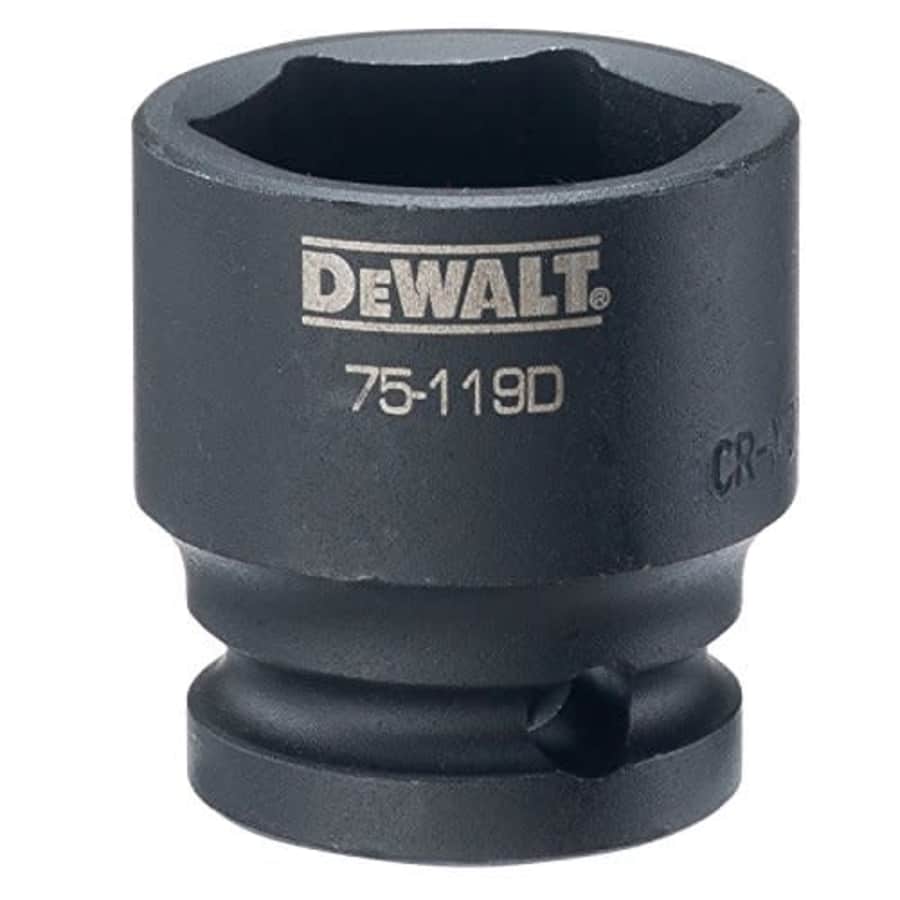 DEWALT 1/2" Drive Impact Socket 6 PT 1" for $16 DEWALT 1/2" Drive Impact Socket 6 PT 1" for $16