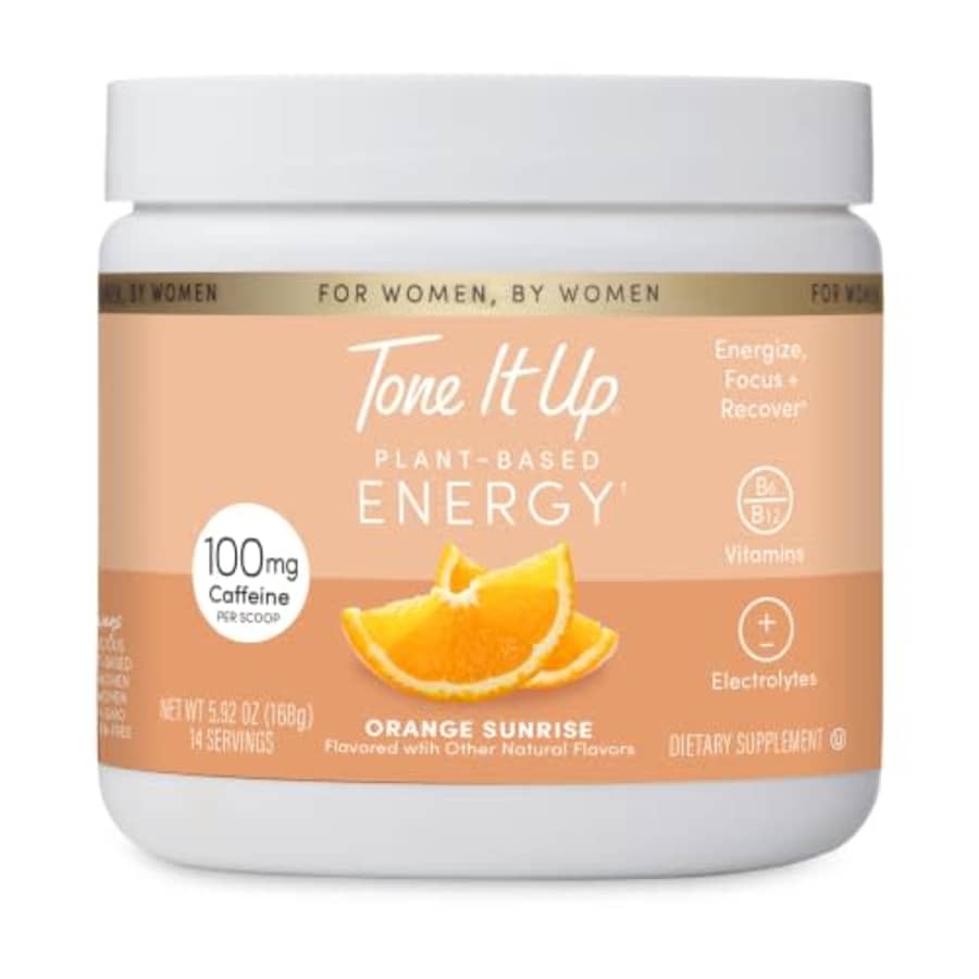 Tone It Up Energy Booster I Caffeine and Electrolytes Pre-Workout Powder for Women I Gluten Free, for $23 Tone It Up Energy Booster I Caffeine and Electrolytes Pre-Workout Powder for Women I Gluten Free, for $23
