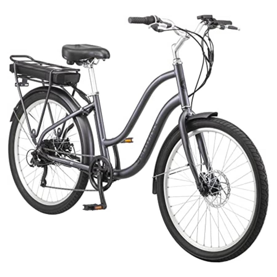 Schwinn Mendocino Electric Cruiser Bike for Adults, 20MPH eBike, Up to 35-55 Miles on a Single for $900