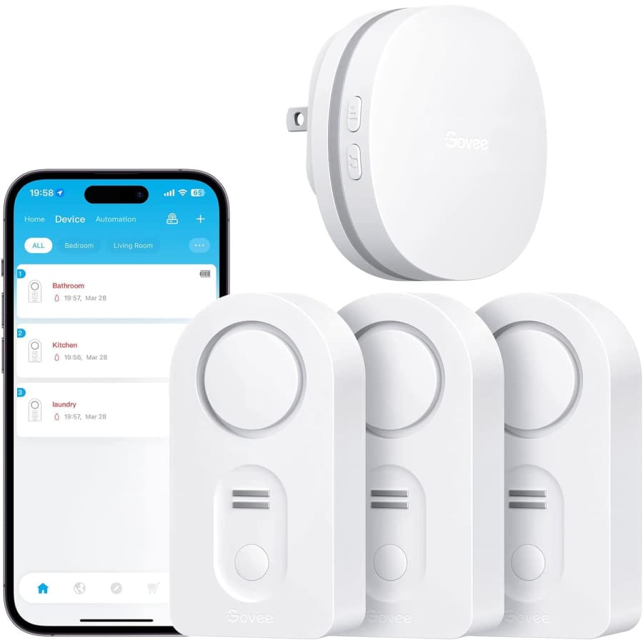 Govee WiFi Water Sensor 3-Pack for $30 Govee WiFi Water Sensor 3-Pack for $30