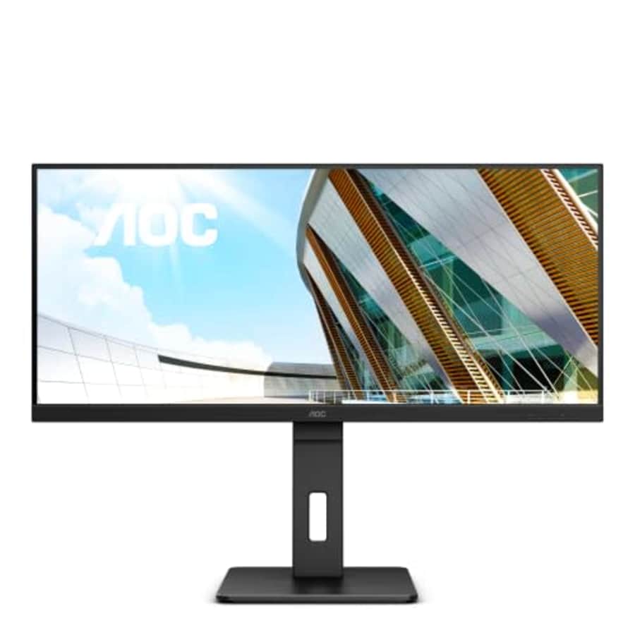 AOC U34P2 34-inch Professional Grade Ultra Wide Monitor, 21:9 WQHD 3440x1440, 105% AdobeRGB Wide for $300 AOC U34P2 34-inch Professional Grade Ultra Wide Monitor, 21:9 WQHD 3440x1440, 105% AdobeRGB Wide for $300