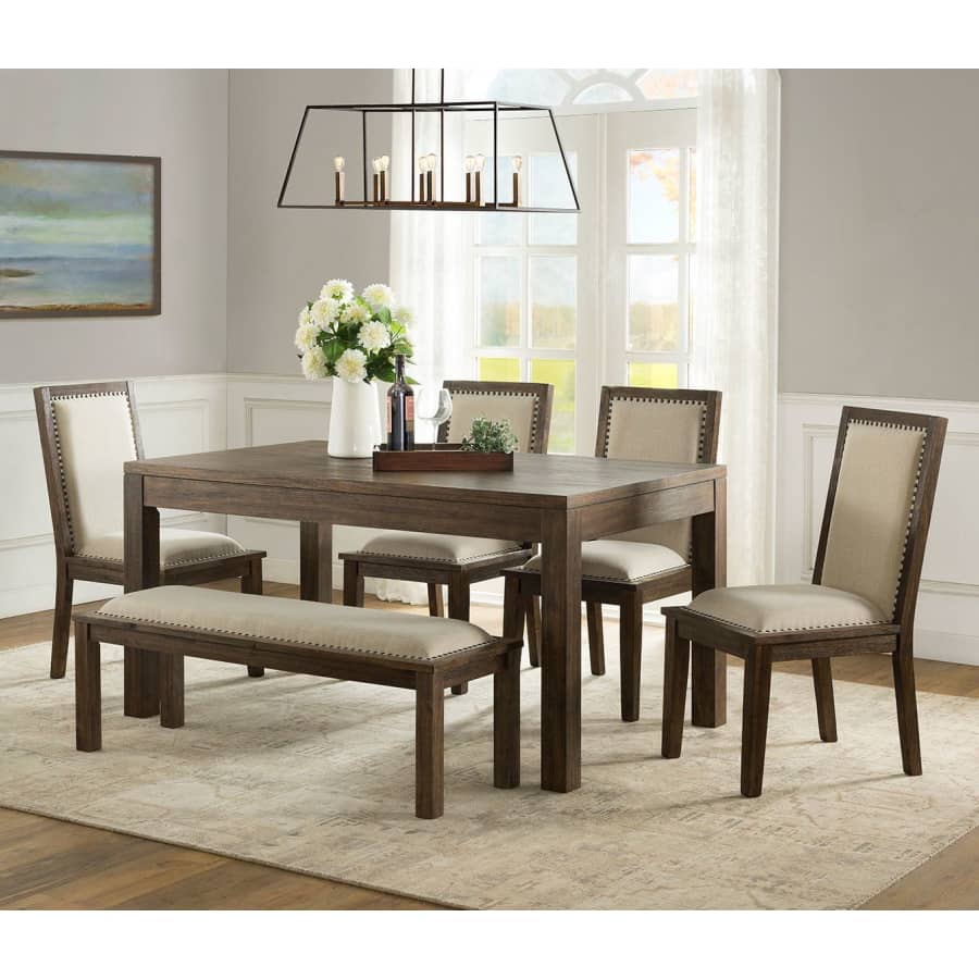 Home Meridian Hayden 6-Piece Dining Set w/ Bench for $499 for members