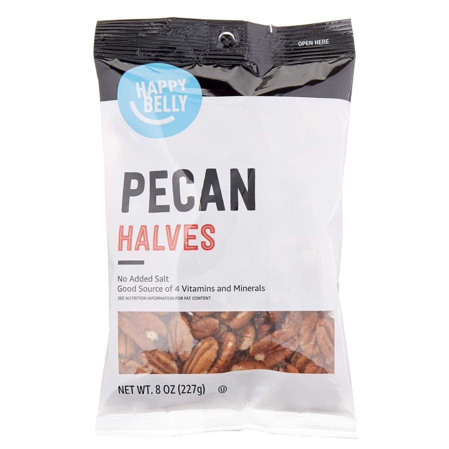 Happy Belly Pecan Halves 8-oz. Bag for $3.62 via Sub & Save Happy Belly Pecan Halves 8-oz. Bag for $3.62 via Sub & Save