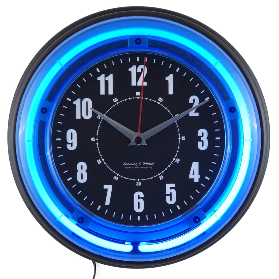 Sterling and Noble 11" Neon Analog Wall Clock for $9 Sterling and Noble 11" Neon Analog Wall Clock for $9