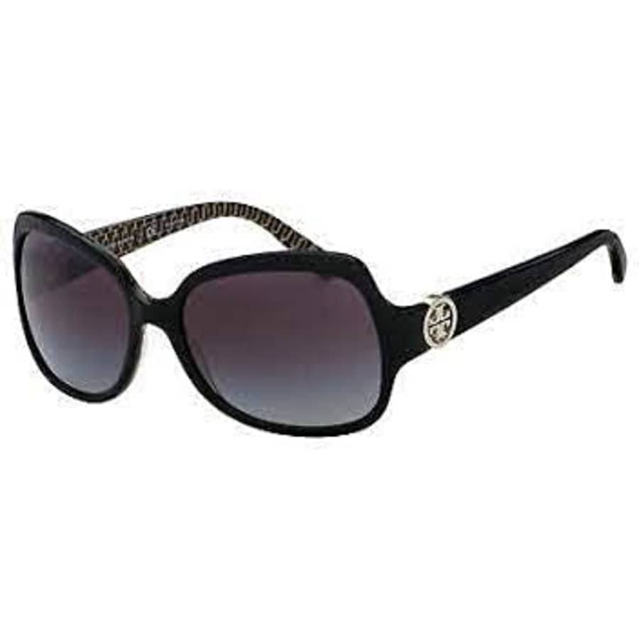 Tory Burch Sunglasses TY7059/Frame: Black Stitch Lens: Grey Gradient for $98 Tory Burch Sunglasses TY7059/Frame: Black Stitch Lens: Grey Gradient for $98