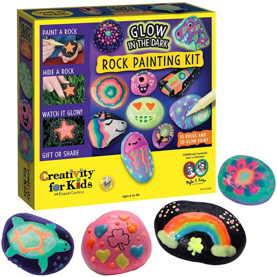 Creativity for Kids Glow In The Dark Rock Painting Kit for $15
