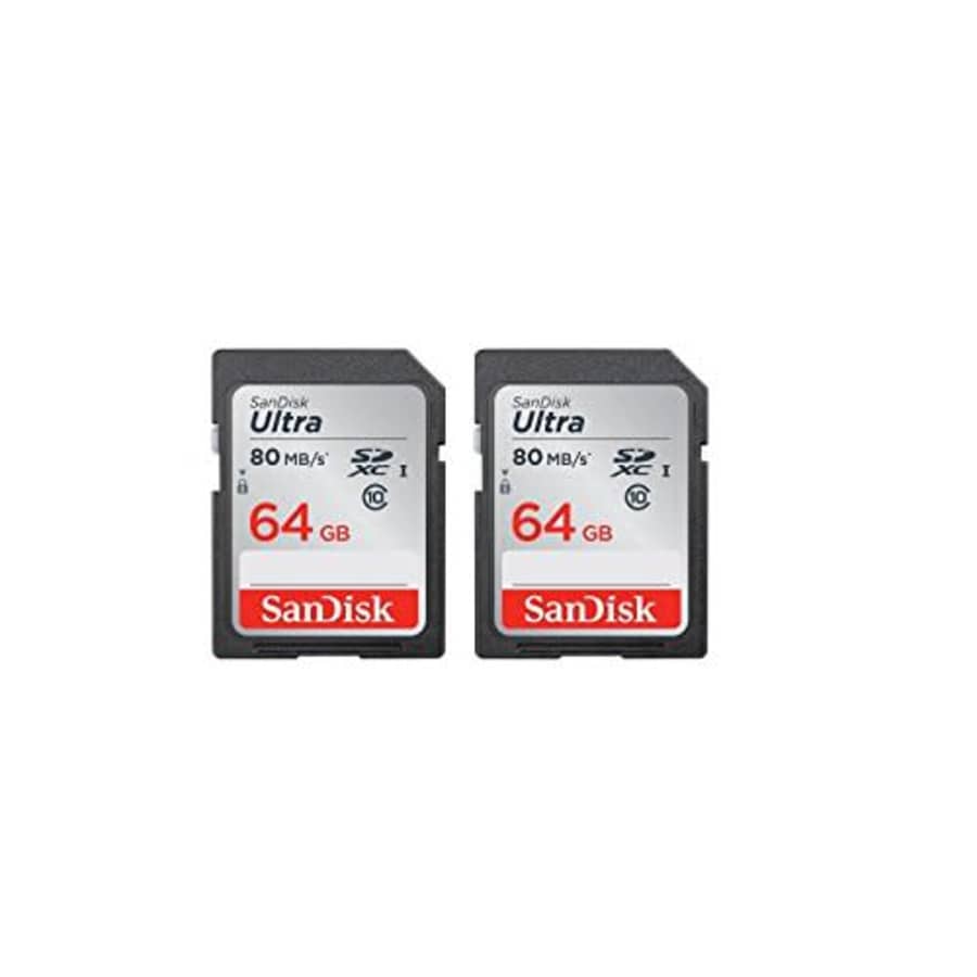 Sandisk Ultra 64GB 2pack SDXC UHS-I Class 10 Memory Card for $18