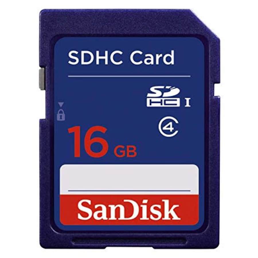 SANDISK SDHC 16GB Blister Pkg 3x5 Class 4 SDSDB-016G-B35 for $7