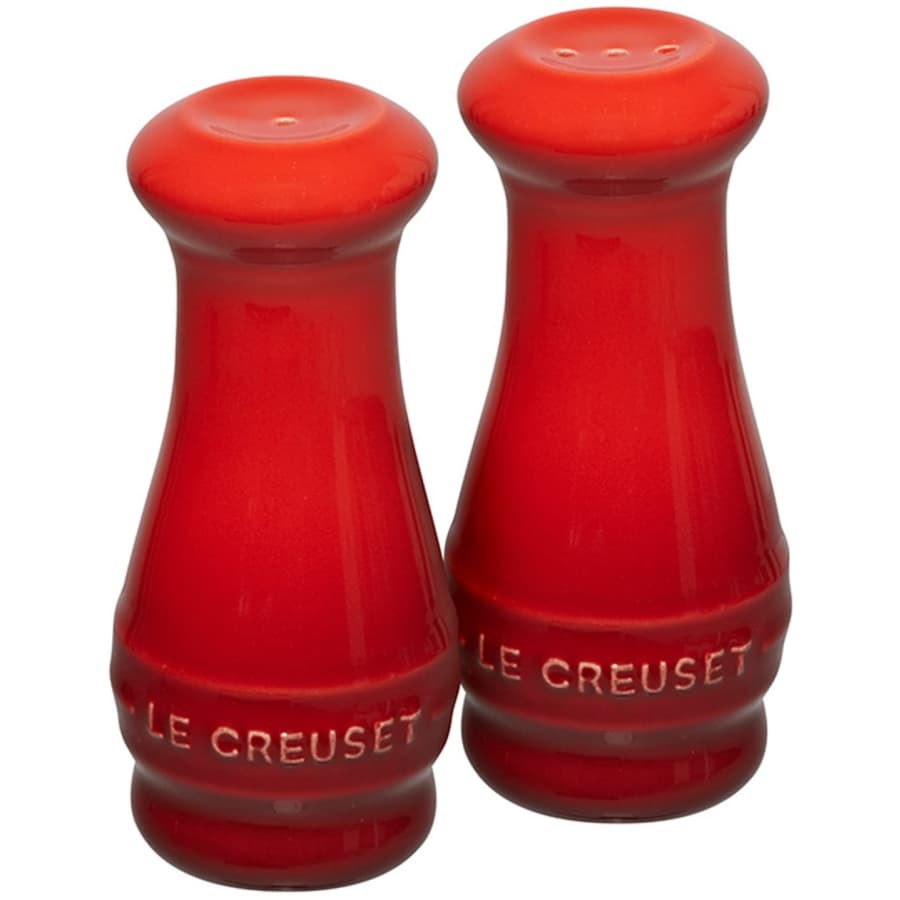 Le Creuset Stoneware Salt & Pepper Shakers Set for $34