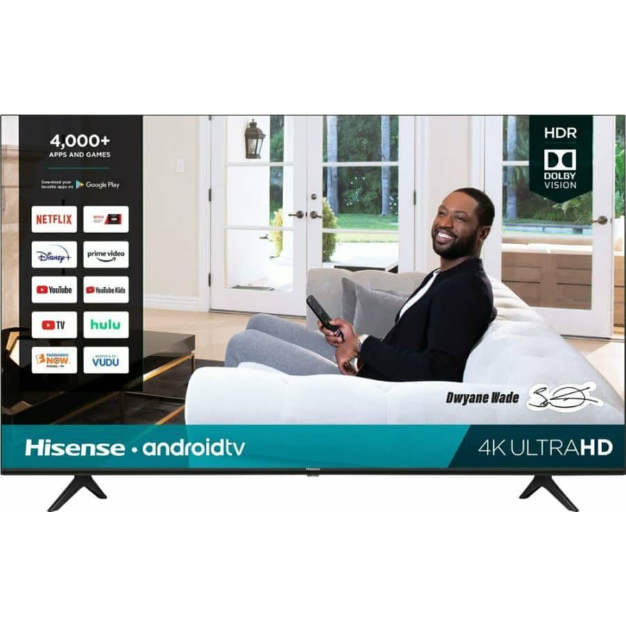 Hisense H65 Series 43" 4K HDR LED UHD Android Smart TV (2020) for $240