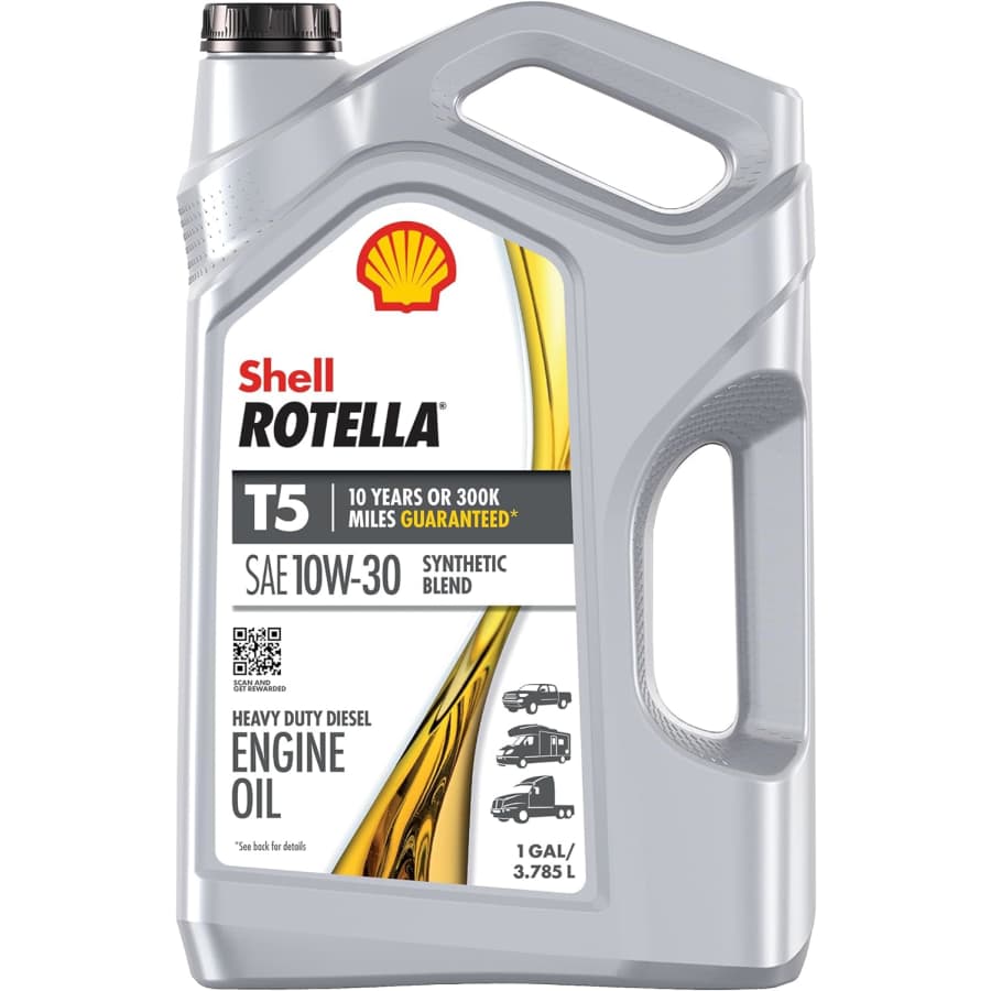 Shell Rotella T5 Synthetic Blend 10W-30 Diesel Engine Oil 1-Gallon Jug 3-Pack for $56 via Sub & Save