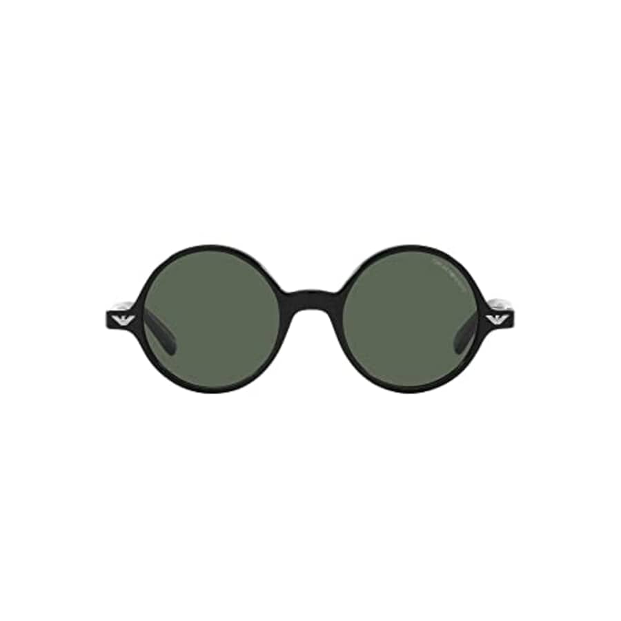 Emporio Armani Men's EA501M Round Sunglasses, Black/Dark Green, 47 mm for $60 Emporio Armani Men's EA501M Round Sunglasses, Black/Dark Green, 47 mm for $60