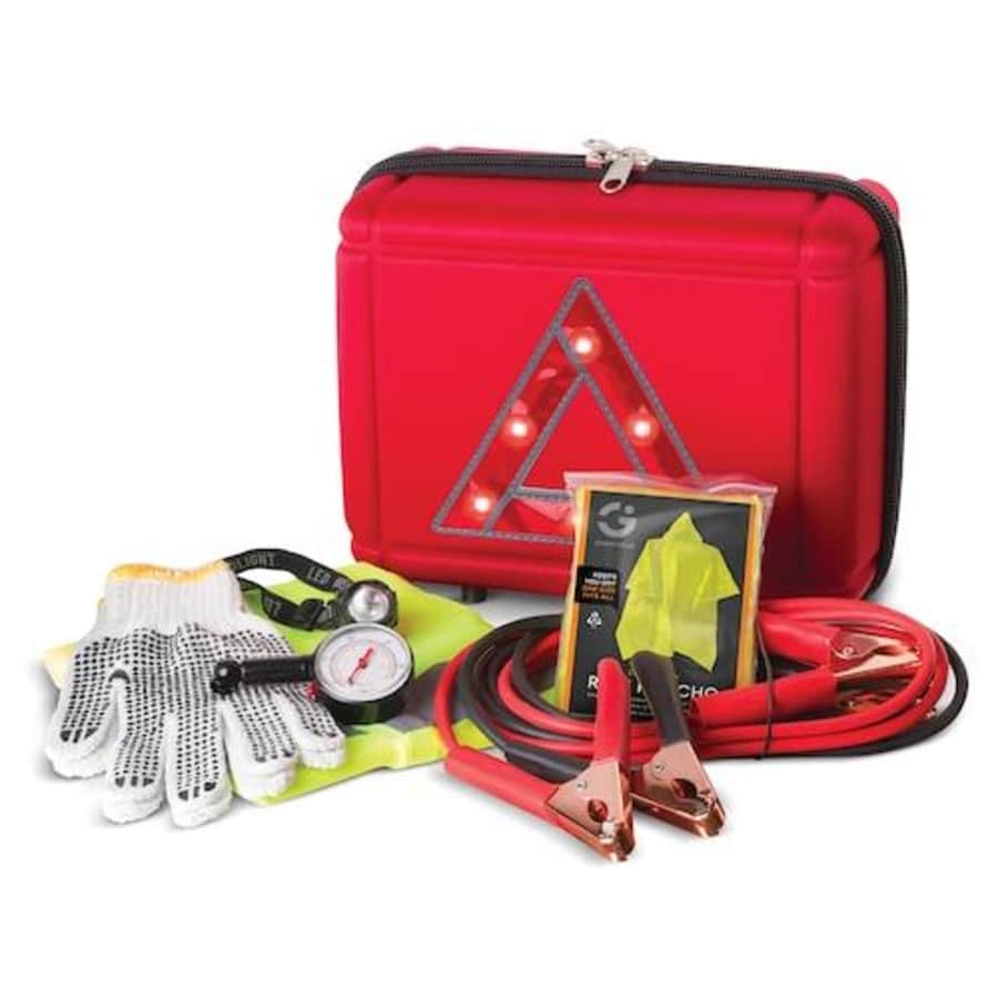 Smart Gear 7-Piece Roadside Emergency Kit with Light Up Case for $16