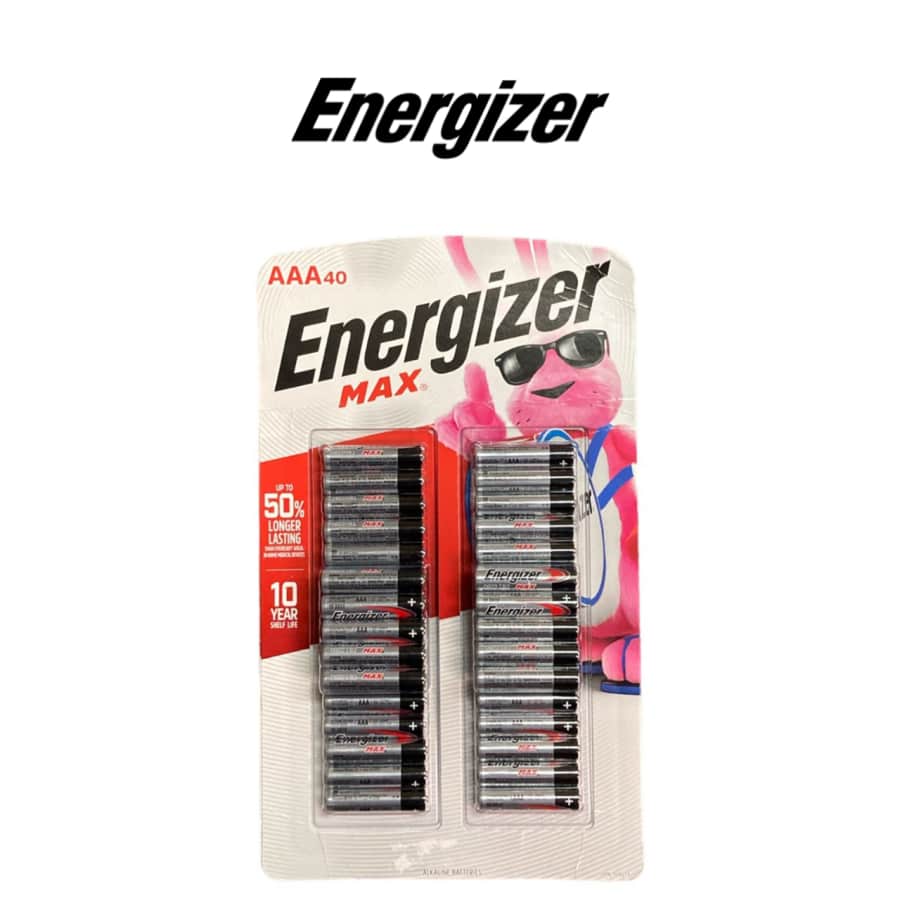 Energizer MAX AAA Alkaline Batteries 40-Pack for $23 Energizer MAX AAA Alkaline Batteries 40-Pack for $23