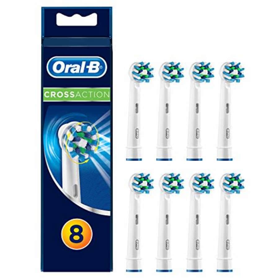 Oral-B Genuine CrossAction Replacement White Toothbrush Heads, Refills for Electric Toothbrush, for $28
