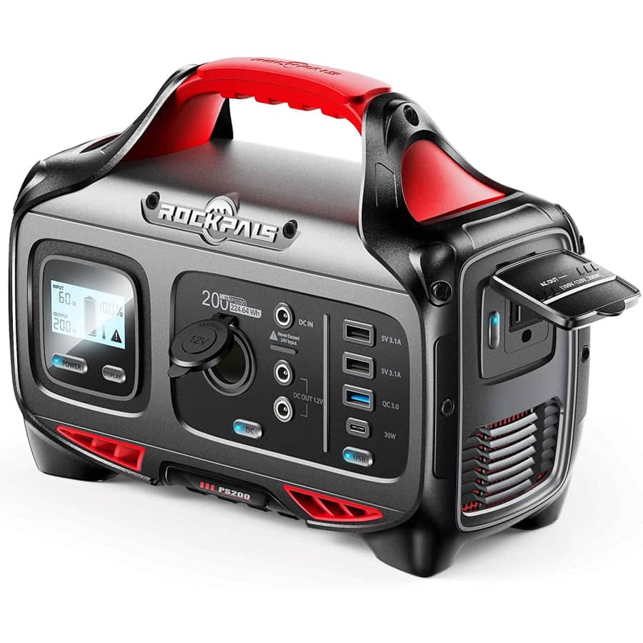 Rockpals 200W Portable Power Station for $113 Rockpals 200W Portable Power Station for $113