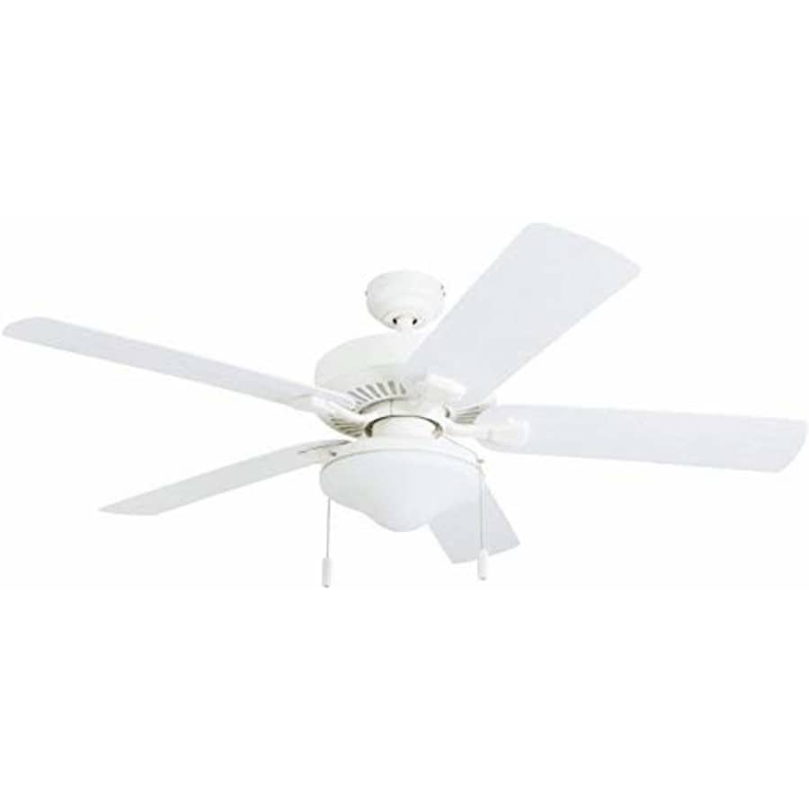 Honeywell Ceiling Fans 50513-01 Belmar Outdoor LED Ceiling Fan, ABS Weatherproof Blades, White for $116