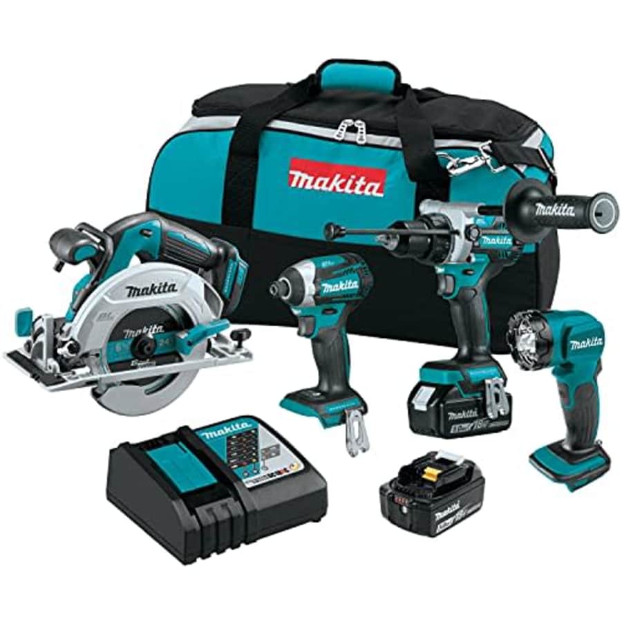 Makita XT452T 18V LXT Lithium-Ion Brushless Cordless 4-Pc. Combo Kit (5.0Ah) for $707