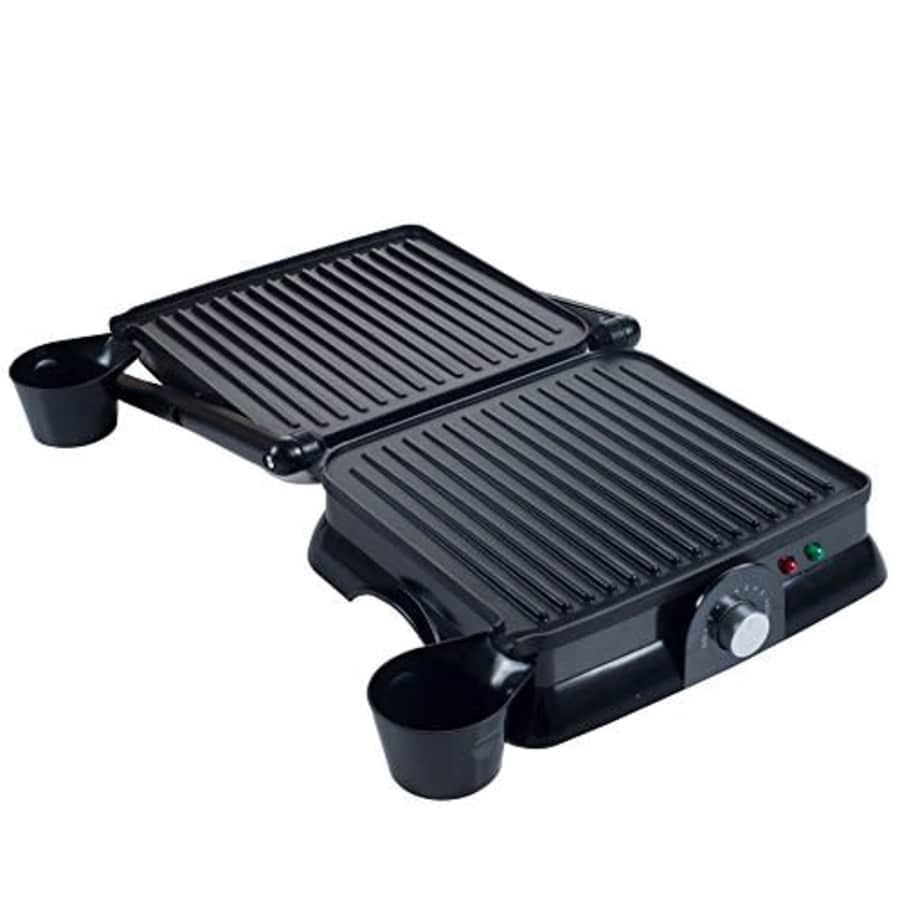Chef Buddy 80-KIT1019 Panini Press Indoor Grill and Gourmet Sandwich Maker, Electric with Nonstick for $39