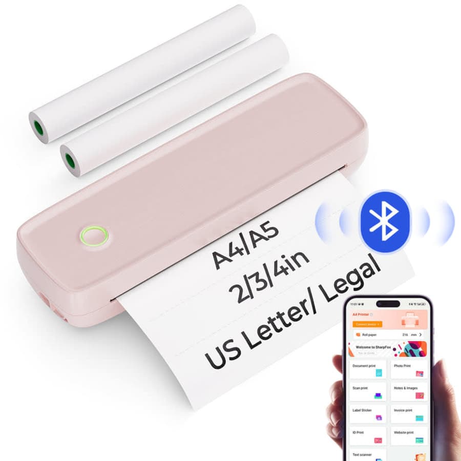 Munbyn Inkless Portable Wireless Printer for $60