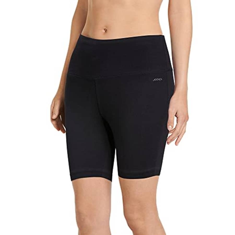 Jockey Women's Activewear High Waist 10 Cotton Stretch Bike Short, Black, 1x for $30 Jockey Women's Activewear High Waist 10 Cotton Stretch Bike Short, Black, 1x for $30