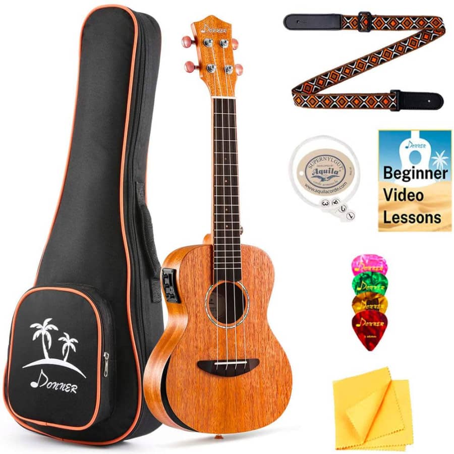 Donner Electric Tenor Ukulele for $64 Donner Electric Tenor Ukulele for $64